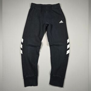 Boys L (14/16) Adidas Essential 3-Stripe Fleece Jogger Pants